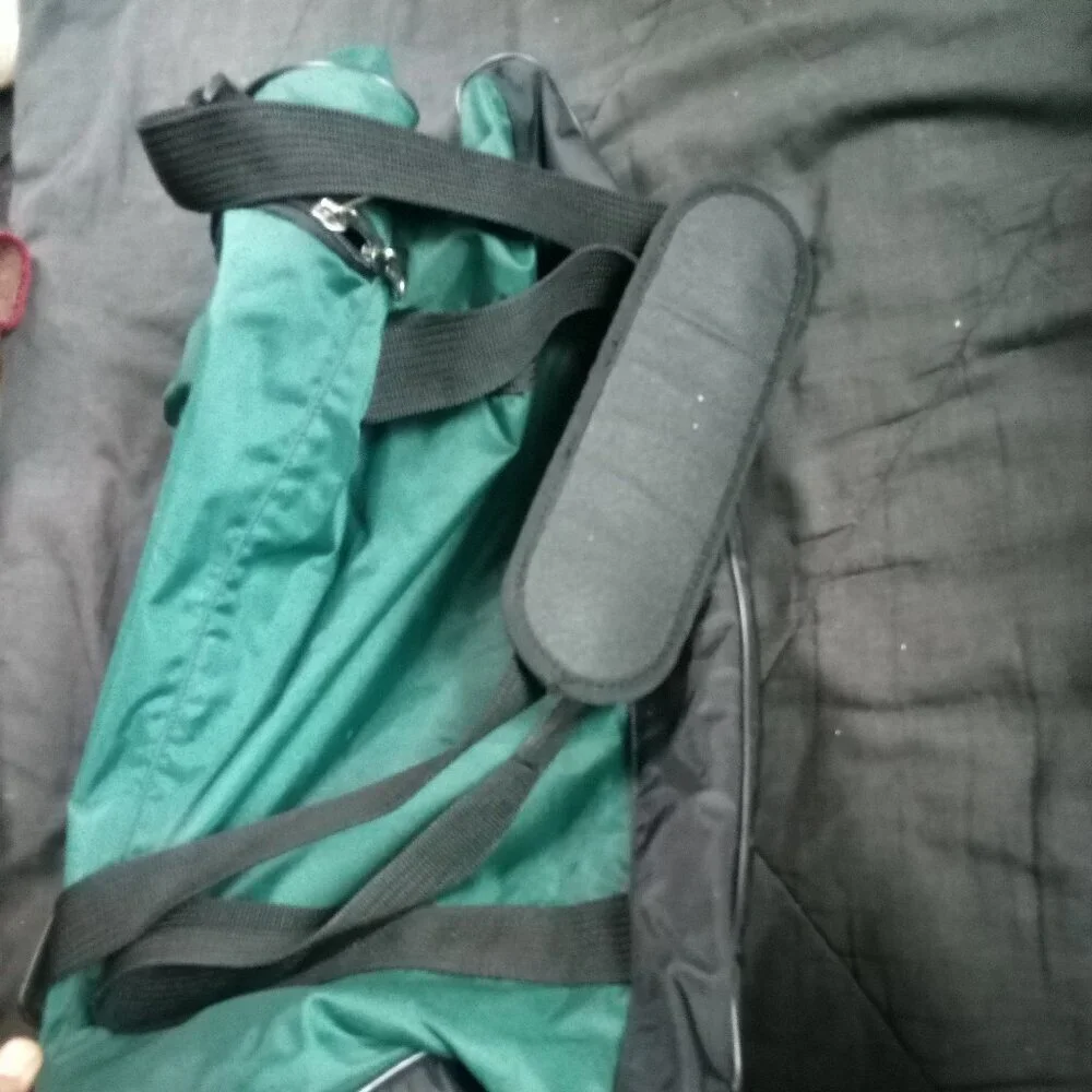 Vintage 90s Nike Swoosh Duffel Bag Teal
